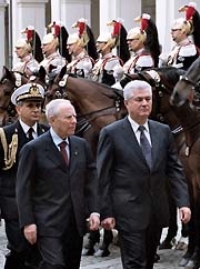 Visita Ufficiale in Italia del Presidente della Repubblica di Moldova, Vladimir Voronin - 27 novembre -