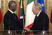 Visita di Stato in Italia del Presidente della Repubblica del Sud Africa, Thabo Mbeki (21 - 23 marzo 2006)