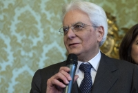 Il neo eletto Presidente della Repubblica Sergio Mattarella