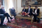 Il Presidente Sergio Mattarella con i Gruppi "MoVimento 5 Stelle" 