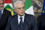 Il Presidente Sergio Mattarella al termine delle consultazioni