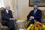 Il Presidente Sergio Mattarella con il Presidente della Camera dei Deputati