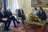 Il Presidente Sergio Mattarella con la delegazione del Gruppo Misto del Senato 