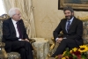 Il Presidente Sergio Mattarella con Roberto Fico, Presidente della Camera dei Deputati,