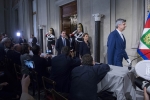 La delegazione del "Movimento 5 Stelle" in occasione delle consultazioni