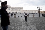 Il Prof. Giuseppe Conte al suo arrivo al Quirinale