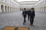Il Prof. Giuseppe Conte al suo arrivo al Quirinale