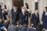 Il Segretario Generale della Presidenza della Repubblica Ugo Zampetti annuncia il conferimento 