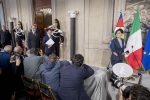 Il Prof. Giuseppe Conte nel corso delle dichiarazioni in occasione del conferimento dell’incarico