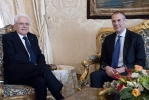 Il Presidente della Repubblica Sergio Mattarella con Il Presidente del Consiglio incaricato, dott. Carlo Cottarelli, 