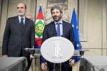 Il Presidente della Camera dei deputati, On. Roberto Fico, in occasione delle consultazioni