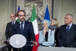 Il Gruppo Misto del Senato della Repubblica in occasione delle consultazioni