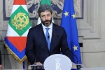 Il Presidente della Camera dei Deputati, On. Roberto Fico in occasione delle cosnultazioni