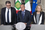La delegazione di "Liberi e Uguali" in occasione delle consultazioni