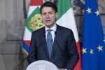 Il Prof. Giuseppe Conte nel corso delle dichiarazioni in occasione del conferimento dell’incarico