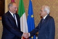 Incontro del Presidente della Repubblica Sergio Mattarella con il Presidente della Repubblica di Lettonia, Andris Bērziņš