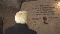 Il Presidente Mattarella rende omaggio alle Fosse Ardeatine