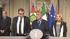 La delegazione di "Liberi e Uguali" in occasione delle consultazioni