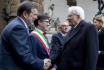 Il Presidente della Repubblica Sergio Mattarella accolto da Luigi Dei, Rettore dell’Università degli Studi di Firenze, da Dario Nardella, Sindaco di Firenze e da Enrico Rossi, Presidente della Regione Toscana, in occasione della cerimonia di inaugurazione dell’anno accademico 2018-2019 dell’Università degli Studi di Firenze
