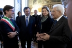 Il Presidente della Repubblica Sergio Mattarella con Dario Nardella, Sindaco di Firenze, in occasione della cerimonia di inaugurazione dell’anno accademico 2018-2019 dell’Università degli Studi di Firenze