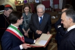 Il Presidente della Repubblica Sergio Mattarella con Dario Nardella, Sindaco di Firenze e Enrico Rossi, Presidente della Regione Toscana, in occasione della cerimonia di inaugurazione dell’anno accademico 2018-2019 dell’Università degli Studi di Firenze