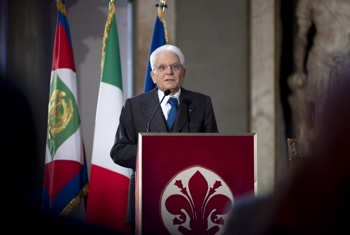 Il Presidente della Repubblica Sergio Mattarella in occasione della cerimonia di inaugurazione dell’anno accademico 2018-2019 dell’Università degli Studi di Firenze