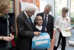 Il Presidente Sergio Mattarella in occasione della visita all'Ospedale pediatrico Meyer