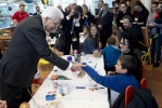 Il Presidente Sergio Mattarella in occasione della visita all'Ospedale pediatrico Meyer