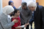 Il Presidente Sergio Mattarella in occasione della visita all'Ospedale pediatrico Meyer