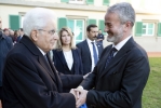 Il Presidente Sergio Mattarella al termine della visita all'Ospedale pediatrico Meyer