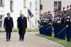 Il Presidente della Repubblica Sergio Mattarella con il Presidente della Repubblica Francese Emmanuel Macron al Castello di Amboise, in occasione delle celebrazioni per il 500esimo anniversario della morte di Leonardo da Vinci