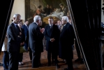 Il Presidente della Repubblica Sergio Mattarella con il Presidente della Repubblica Francese Emmanuel Macron, in occasione delle celebrazioni per il 500esimo anniversario della morte di Leonardo da Vinci