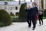 Il Presidente della Repubblica Sergio Mattarella con il Presidente della Repubblica Francese Emmanuel Macron al Castello del Clos-Lucè in occasione delle celebrazioni francesi per il 500esimo anniversario della morte di Leonardo da Vinci