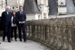 Il Presidente della Repubblica Sergio Mattarella con il Presidente della Repubblica Francese Emmanuel Macron al Castello di Chambord