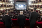 Il Presidente Sergio Mattarella con il Presidente della Repubblica portoghese Marcelo Rebelo de Sousa e il Re di Spagna Felipe VI in occasione del XIII Simposio COTEC