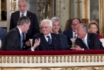 Il Presidente Sergio Mattarella con il Presidente della Repubblica portoghese Marcelo Rebelo de Sousa e il Re di Spagna Felipe VI in occasione del XIII Simposio COTEC