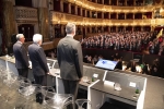 Il Presidente della Repubblica Sergio Mattarella con Felipe VI, Re di Spagna e  Marcelo Rebelo de Sousa, Presidente della Repubblica portoghese, in occasione del XIII Simposio COTEC