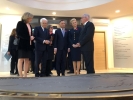 Il Presidente della Repubblica Sergio Mattarella e la Sig.ra Laura con il Presidente della Repubblica di Polonia Andrzej Duda e consorte,Sig.ra Agata Kornhauser-Duda,in occasione del 75° anniversario della battaglia di Montecassino