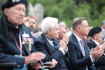 Il Presidente della Repubblica Sergio Mattarella con il Presidente della Repubblica di Polonia alla cerimonia del 75 anniversario della battaglia di Montecassino