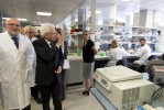 Il Presidente Sergio Mattarella nel corso della visita all’Istituto Europeo di Oncologia nel 25° anniversario di fondazione