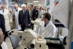 Il Presidente Sergio Mattarella nel corso della visita all’Istituto Europeo di Oncologia nel 25° anniversario di fondazione