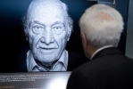Il Presidente Sergio Mattarella nel corso della visita al Memoriale della Shoah