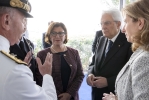 Il Presidente Mattarella a Castellammare di Stabia alla cerimonia di varo della nave “Trieste” della Marina Militare