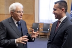 Il Presidente Sergio Mattarella con il Ministro dello sviluppo economico Luigi Di Maio, in occasione dei 100 anni di fondazione dell’Organizzazione Internazionale del Lavoro (OIL)