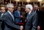 Il Presidente della Repubblica Sergio Mattarella con Xing Qu, Vice Direttore Generale dell’UNESCO in occasione della cerimonia di apertura della XIII edizione del Forum delle Città creative UNESCO