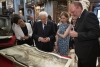 Il Presidente Sergio Mattarella e la Sig.ra Laura,alla Biblioteca Nazionale Austriaca,in occasione della visita di Stato nella Repubblica d'Austria