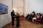 Il Presidente della Repubblica Sergio Mattarella nel corso dell'inaugurazione del Centro viennese per il Lessico Etimologico Italiano (LEI)