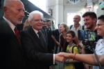 Il Presidente della Repubblica Sergio Mattarella al termine della visita al Centro viennese per il Lessico Etimologico Italiano (LEI)
