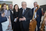Il Presidente Sergio Mattarella durante la visita alla casa Natale di Mozart, in occasione della visita di Stato nella Repubblica d'Austria