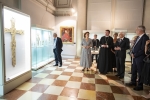 Il Presidente Sergio Mattarella durante la visita al complesso monumentale del Duomo